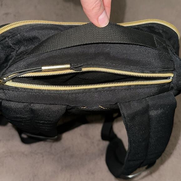 Beautiful Black BeeMini Backpack with Uber Eats Patch - Picture 6 of 8